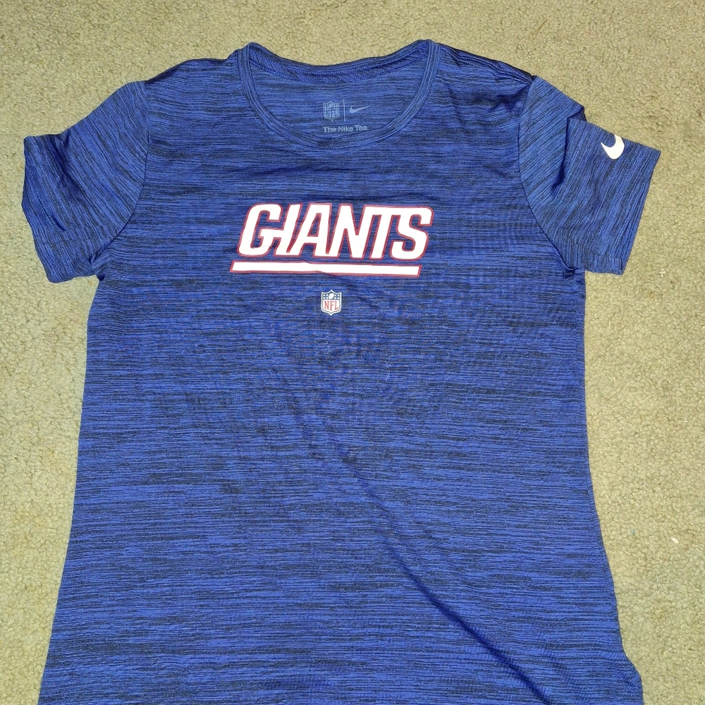 Ladies Nike DriFit Shirt New York Giants Size Small Blue Sm